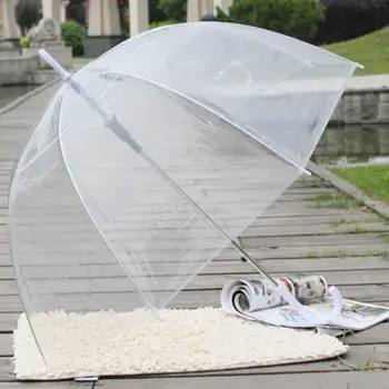 

Folding Umbrella Transparent Transparent Weeding Decoration Transparent Big Mushroom Party Bridal Women Apollo Girls Princess
