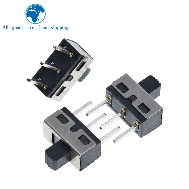 TZT 10/30PCS SS12D10 SS12D06 Kippschalter 3Pins Gerade Füße Griff Hohe 5mm Abstand Von 4,7mm 3A 250V SS12D10 Netzschalter – Detail 14
