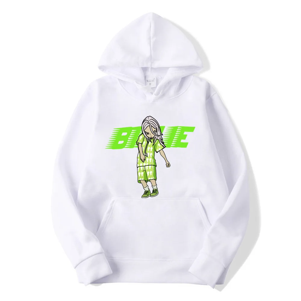 Высокое качество для мужчин и женщин Billie Eilish толстовка для мальчиков и девочек Повседневная Флисовая теплая спортивная одежда для подростков Топы Пара пуловер подарки - Цвет: 1