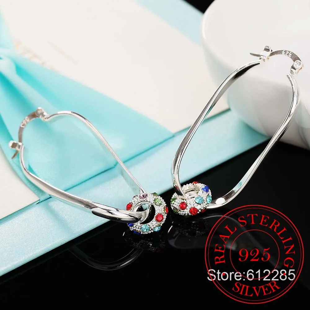 Серьги из стерлингового серебра 925 пробы свадебные украшения аксессуары модные
