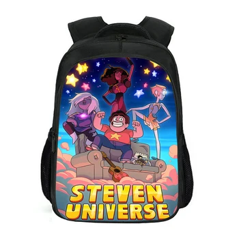 

Double Layer Backpack Steven Universe Pattern Kids Backpack School Bag Cartoon Anime Design Children's Mochilas