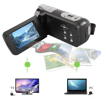 

HDV-312P 3.0 inch 24M Portable Anti-shake Digital Video Camcorder HD 1920*1080P DV Touch Screen Camera Recorder