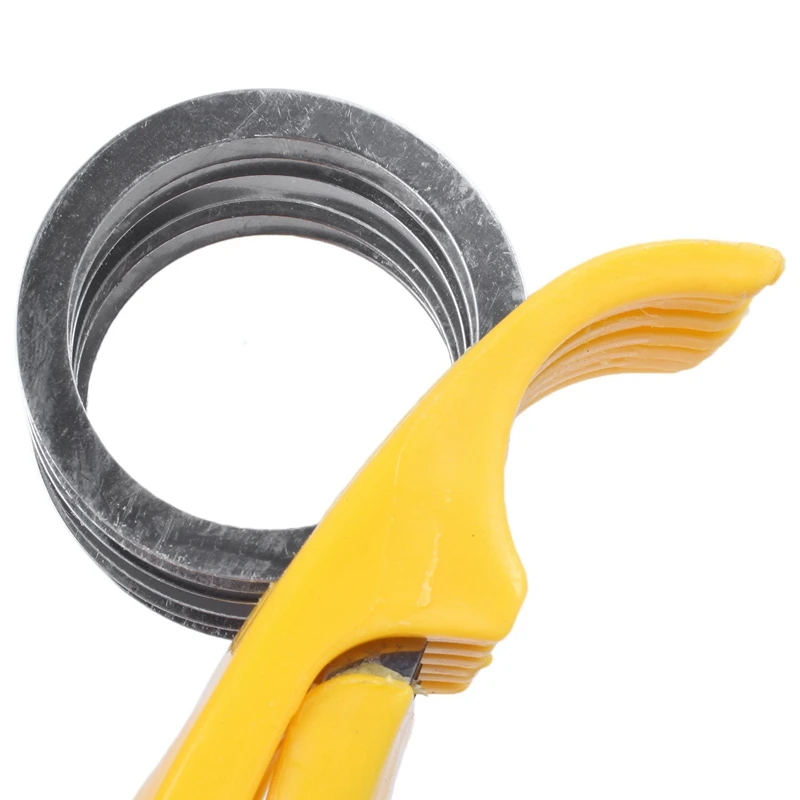 Home Kitchen Tools Ham Salad Pressed Sliced Banana Slicer Fruit Cucumber Cutter Yellow Plastic+ Stainless Steel