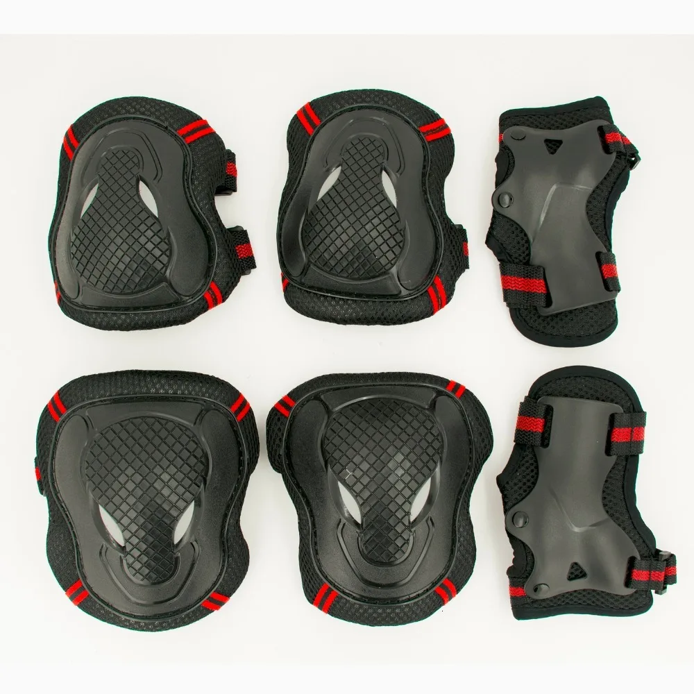 6 шт. защита для катания на коньках Шестерня Набор налокотники велосипед скейтборд лед роликовые коньки колено протектор для взрослых детей подарок