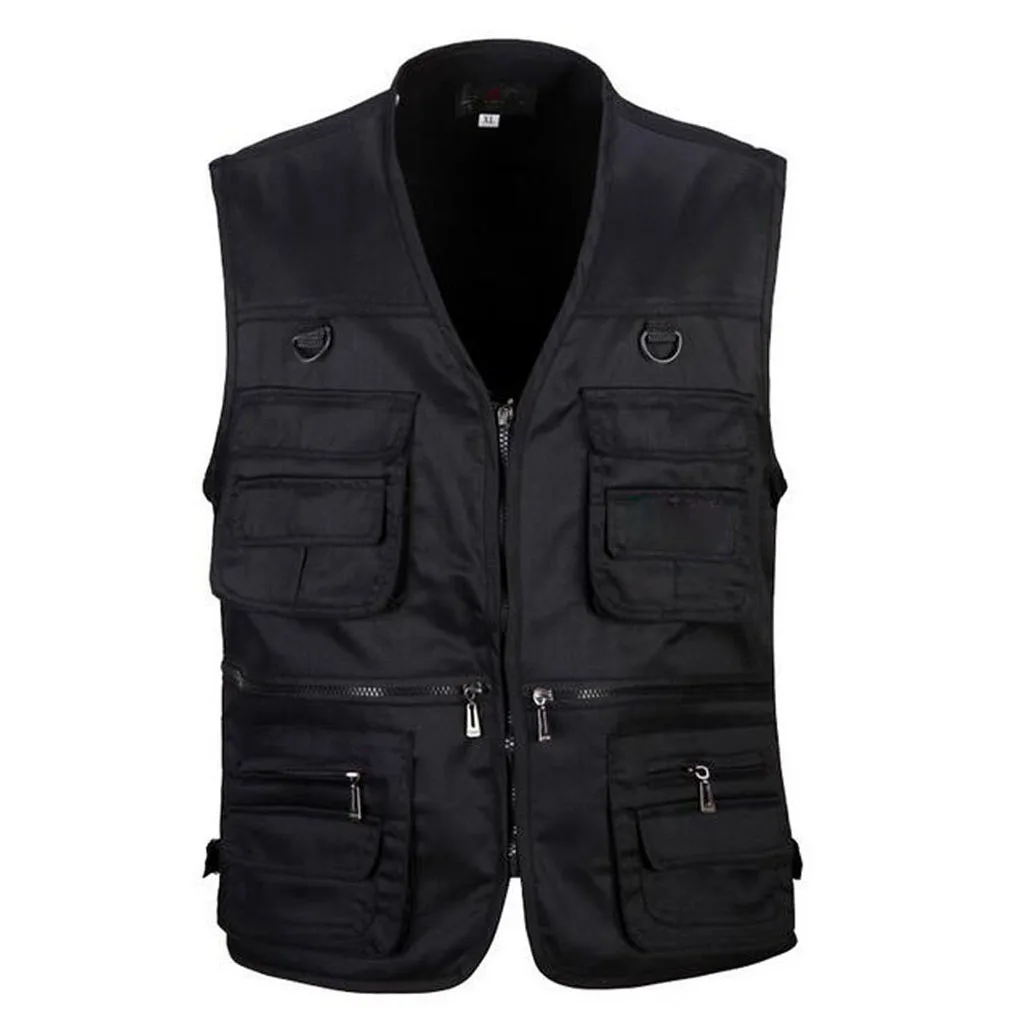 

Men's Outdoor Multi-Pocket Vest Travel Fly Fishing Photography Quick-Dry Jac