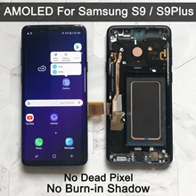 ORIGINAL AMOLED Replacement for SAMSUNG Galaxy S9 G960 S9+ G965 LCD display Touch Screen Digitizer with Frame S9 plus lcd