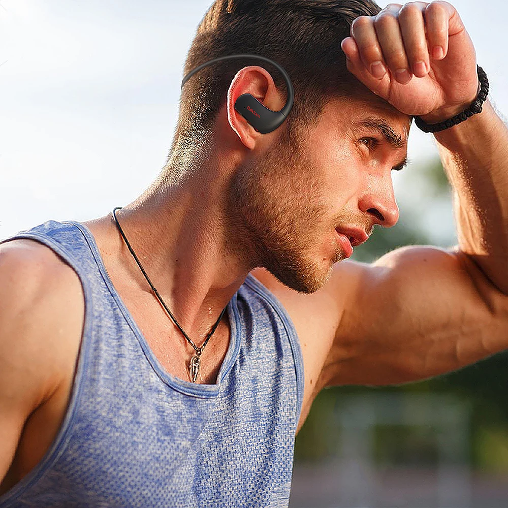 Спортивная Bluetooth гарнитура DACOM L05 с басовым звуком беспроводные наушники IPX7