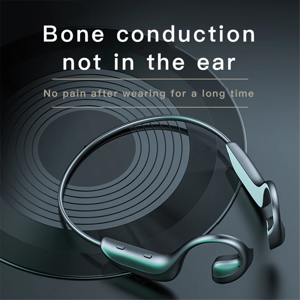 TWS New Bone Conduction Wireless Bluetooth Earphone Suitable For Xiaomi Huawei iPhone Sports Waterproof Headset With Microphone