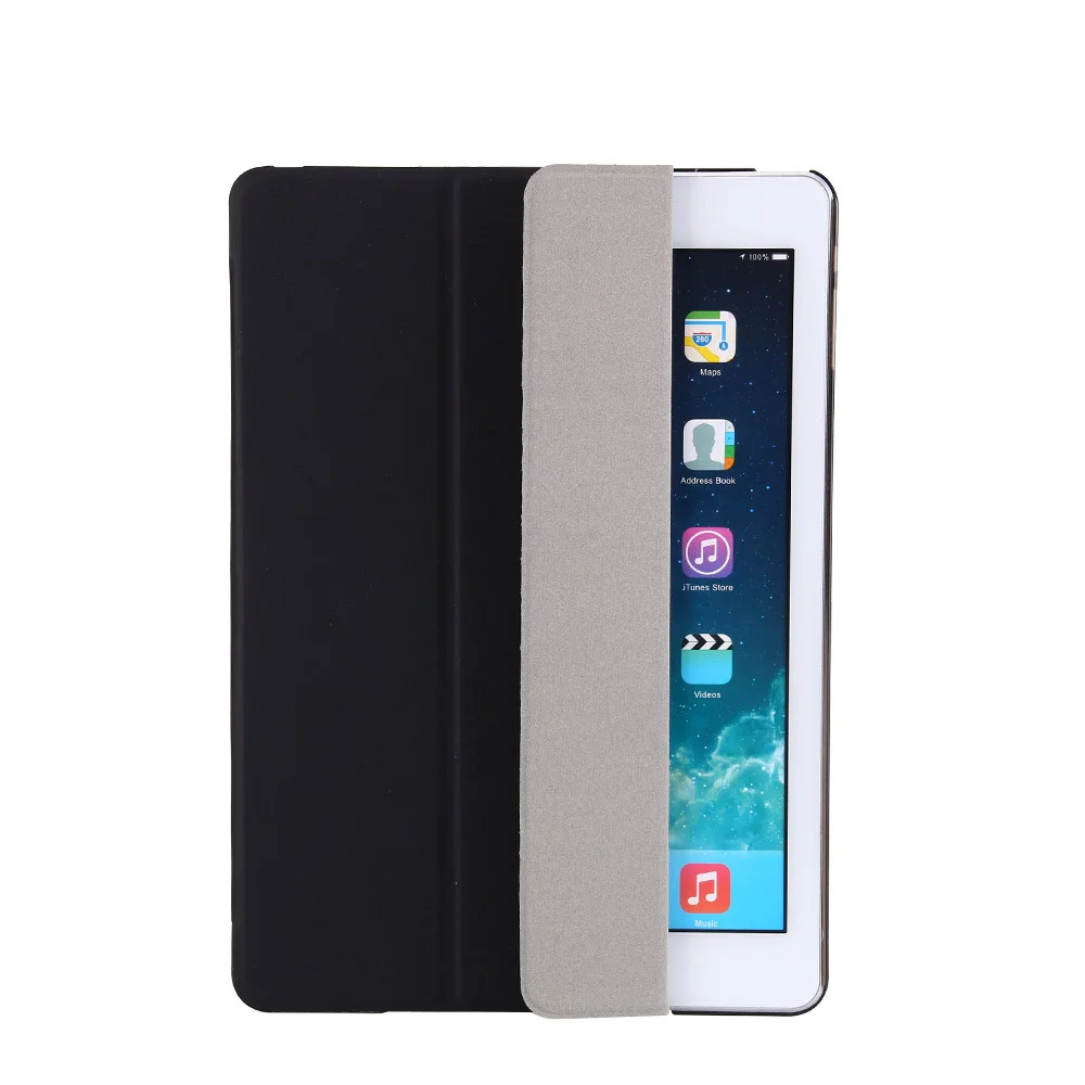 Ультратонкий Магнитный смарт-чехол, кожаный чехол для планшета, противоударный флип-чехол для Apple iPad 10,2 ''7 поколения - Цвет: Black