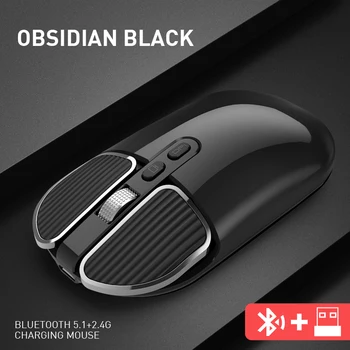 

1pcs Wireless Bluetooth Mouse 1600 DPI Adjustable Dual-mode Desktop Computer Notebook Office Home Silent Optical Mouse