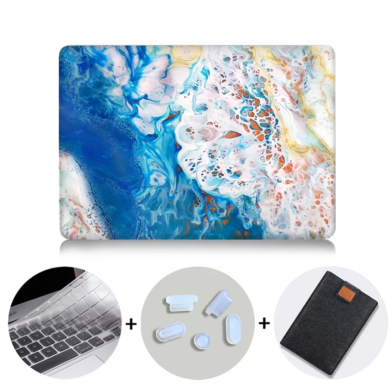 MB09 MTT чехол для ноутбука Macbook Air 13 Чехол под мрамор для Mac book Air Pro retina 11 12 13 15 дюймов Сенсорная панель сумка для ноутбука - Цвет: MB09