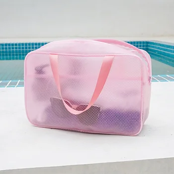 

Bathroom Makeup Organizer Travel Lightweight Carrying Waterproof Cosmetic Bag Storage Portable EVA Zipper Closure Large Capacity