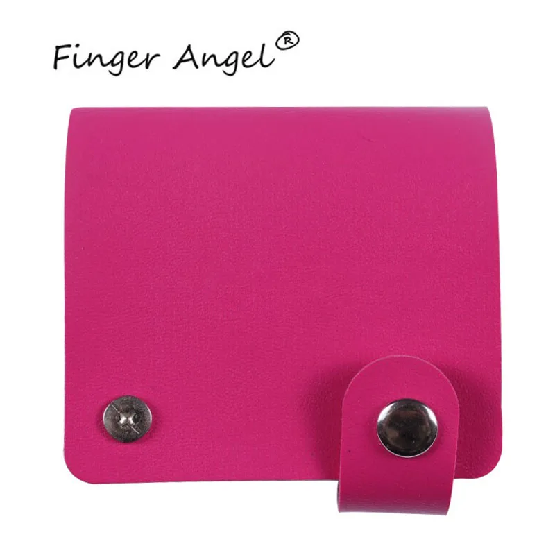 Finger Angel 26 слотов Синтетическая кожа папка/Держатели/Чехлы для ногтей шаблон альбом для 5,6 см Konad Штамповка ногтей пластины# HQ070