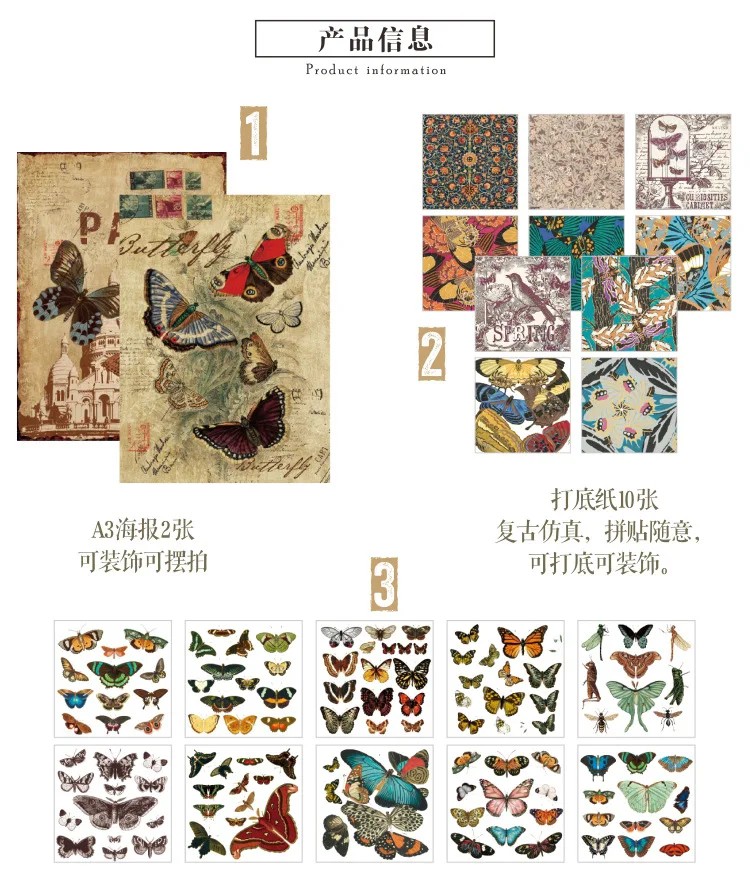 12sets/1lot Retro scene Diary Planner Decorative Mobile Stickers Scrapbooking Craft Stationery Stickers