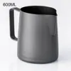 12/20oz Nonstick Stainless Steel Milk Frothing Pitcher Espresso Coffee Barista Craft Latte Cappuccino Cream Frothing Jug Pitcher ► Photo 3/6