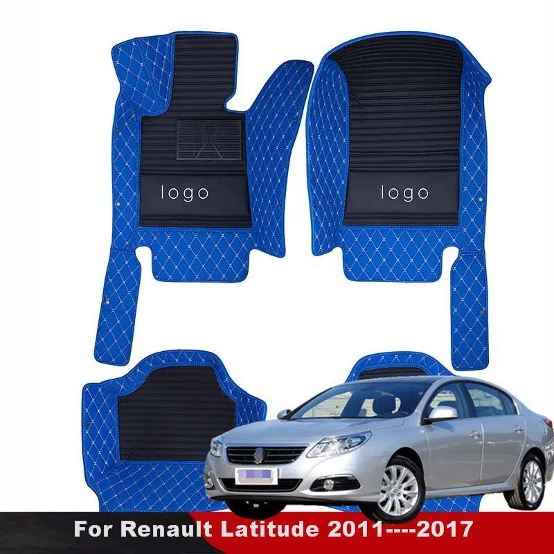 

For Renault Latitude 2011 2012 2013 2014 2015 2016 2017 Car Floor Mats Custom Fit Leather Rugs Dash Carpets Auto Styling Car Mat