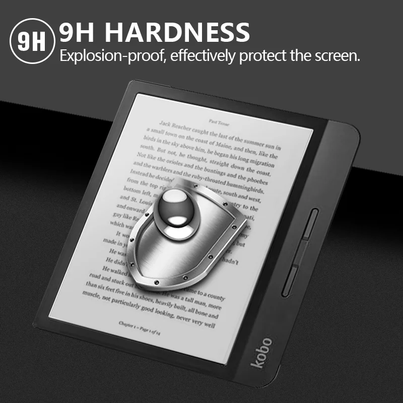 Для " Kobo Libra H2O/Tolino vision 5 электронных книг читателей защитная пленка из закаленного стекла HD Прозрачная устойчивая к царапинам(2 шт./лот