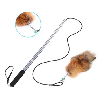 

Creative Cat Toys Interactive Cat Stick Toy Wand With Teaser Cat Feather Toy For Cat Kitten Having Fun Exerciser Playing
