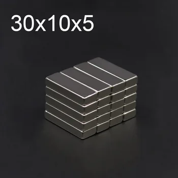 

10/20/50Pcs 30x10x5 Neodymium Magnet 30mm x 10mm x 5mm N35 NdFeB Block Super Powerful Strong Permanent Magnetic imanes