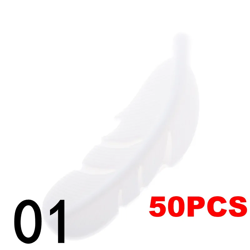 01 White QHBC перьевые перламутровые Силиконовые 50 шт. Детские Прорезыватели из бисера Младенческая Жевательная Для Прорезывания Зубов Ожерелье Подвеска Сделай Сам соска Успокаивающая игрушка-цепочка - Цвет: 01 White