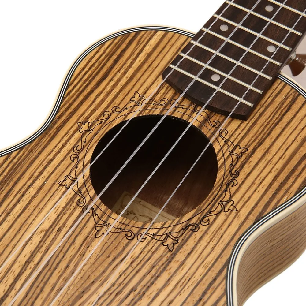 Зебра укулеле мини гитара Ukelele Uke 4 струны палисандровый гриф гитары струнные Музыкальные инструменты 21 дюймов/23 дюйма/26 дюймов