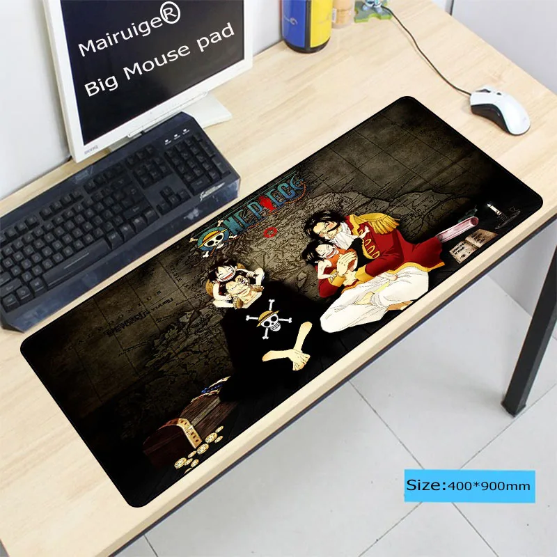  One Piece Notbook Computer Mousepad Overlock Edge Big Gaming Padmouse Gamer to Laptop Mouse For CSG
