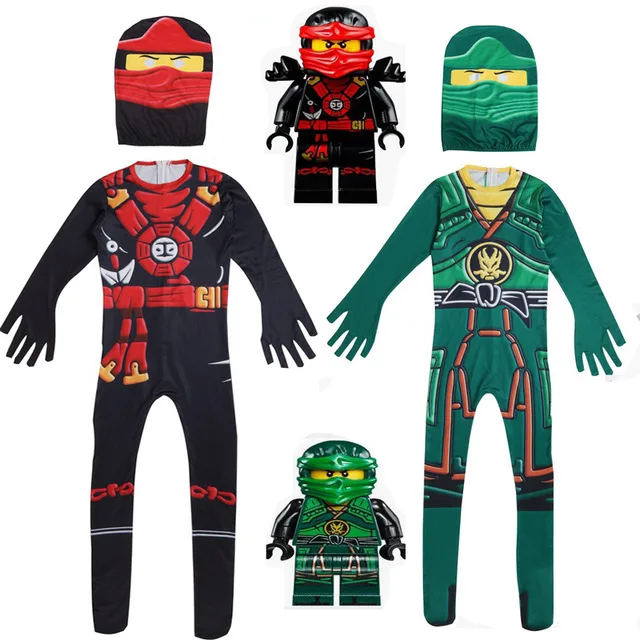 

Superhero Cosplay Boy Ninja Costume Girls Halloween Party Dress Up Streetwear Kids Ninjago Cosplay Costumes Boys Clothes Sets