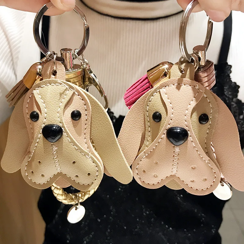 Cute pu leather keychain bag pendant car tassel braided rope creative small gift giveaway | Украшения и аксессуары