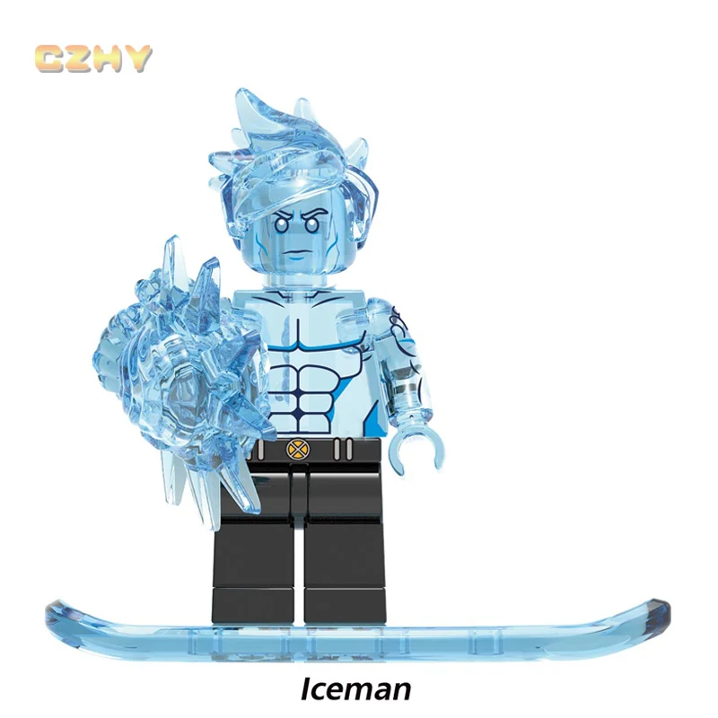 

Iceman Bobby Drake Legoeinglys Marvel X-Men Super Heroes MINIFIGURed Colossus Flash Psylocke Blocks Toys Model Child Gifts