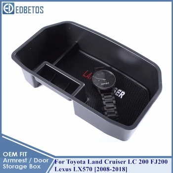 

For Toyota Land Cruiser LC 200 FJ200 2008-2018 Accessory Center Conosle Organizer Tray For Lexus LX570 Armrest Secondary Storage