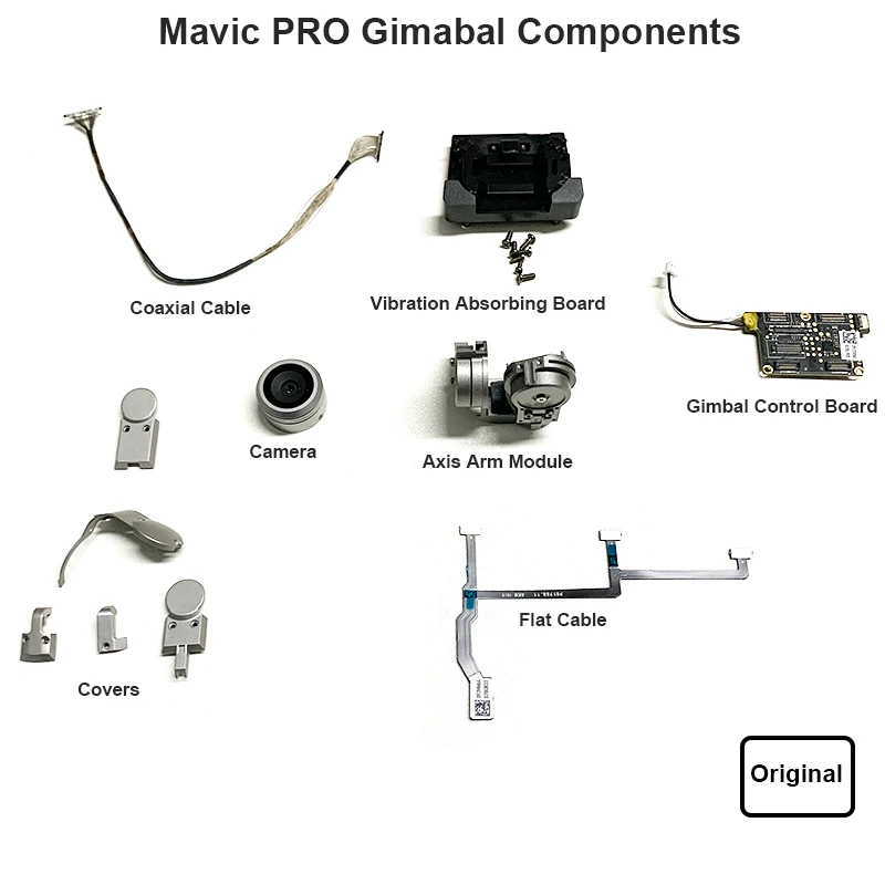 Оригинальный DJI Mavic Pro Gimbal оси модуль Arm плоский кабель коаксиальный Управление