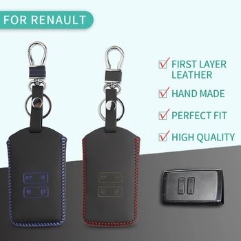 

Key Bag Case Cover Remote Holder Chain for Renault Koleos Kadjar Scenic Megane Sandero Keyrings Fob