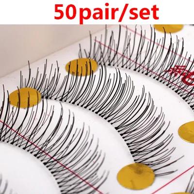 50/100 Пара клей для наращивания ресниц Faux Cils натуральных длинных 3d ресницы для наращивания ресниц Красота Индивидуальные ресницы для макияжа глаз - Цвет: 50pair style 1