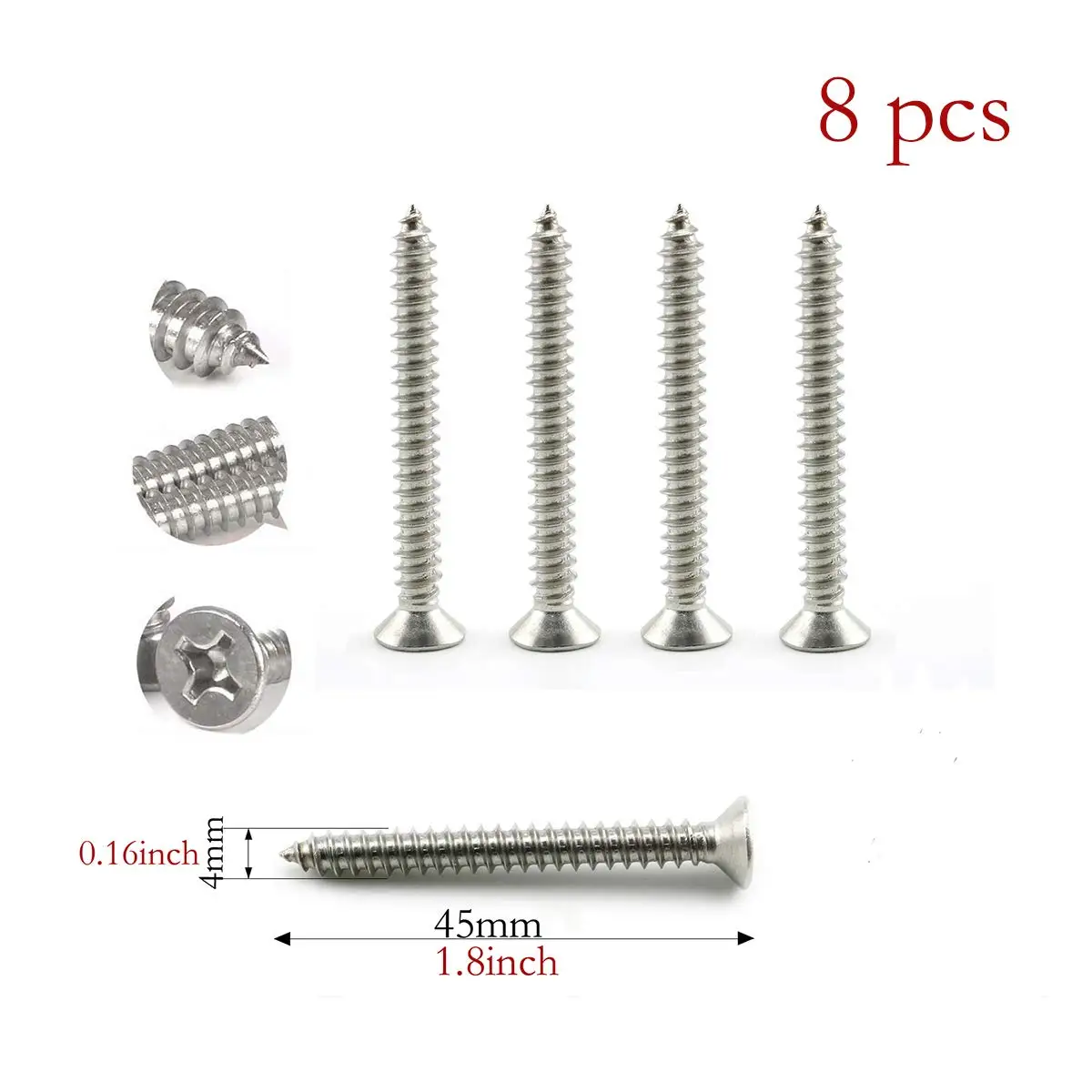 4pcs M5 Oblong Pad Eye Plates Ceiling Wall Mount U Hook Anchor Hanger Stainless Steel Staple Ring Hook Boat Yacht Shade Sail Ti