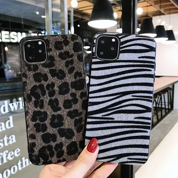 

10pcs/lot Wild Animal Skin Zebra Phone Case For iPhone11 Pro Soft Back Cover Xs max 8plus 6s 7Plus XR Body Skinny Protector