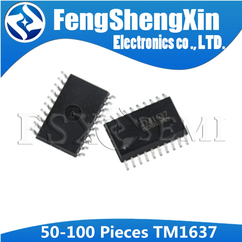 (50-100) шт. TM1637 SOP-20 1637 SOP SOP20 интегральная схема IC LED цифровой трубчатый чип драйвера |