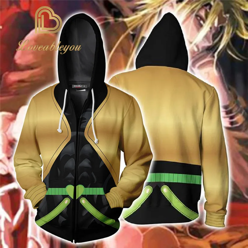 Индивидуальные JoJo невероятное приключение фильм dio brando желтый костюм косплей золотой костюм