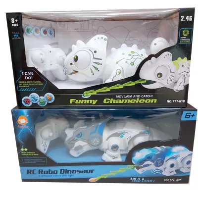 Remote Control Chameleon Toy Children'S Electric Voice Discoloration Dinosaur Robot Double Interaction Confrontation Game Toys
