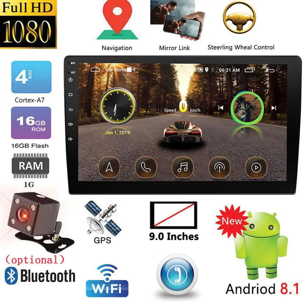 HiMISS 9 дюймов/10,1 дюймов 2DIN Android автомобильный мультимедийный плеер gps Авторадио Bluetooth wifi стерео радио камера