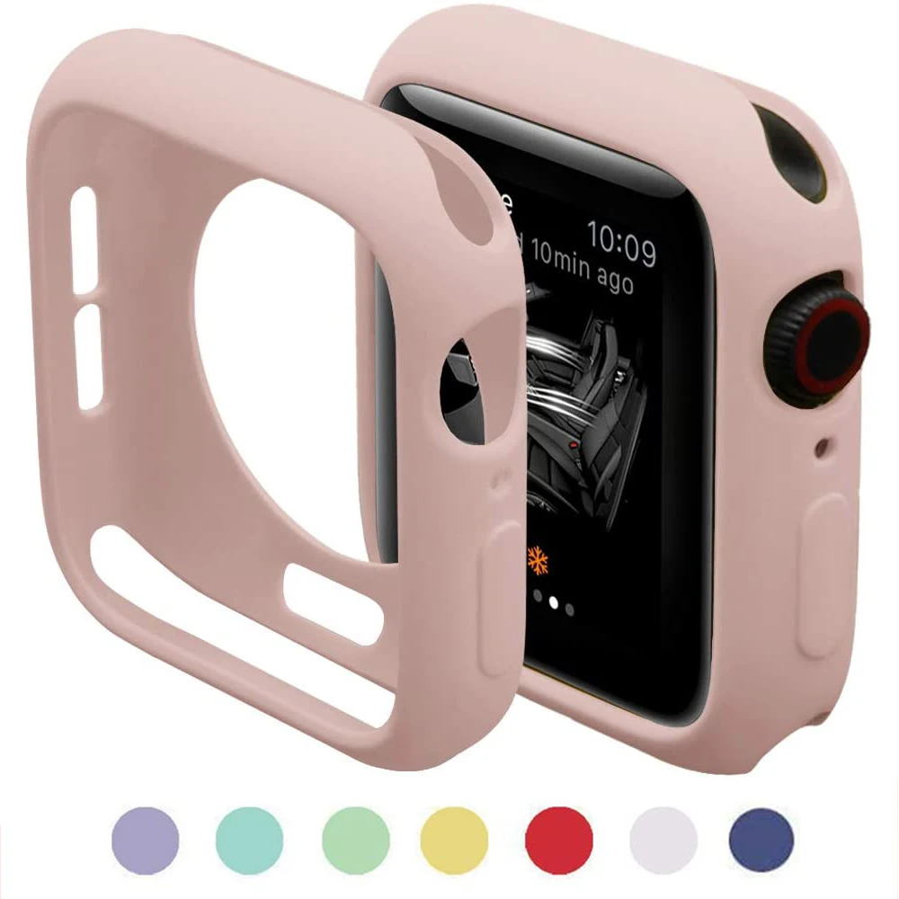 Silicone-Case Watch-Cover Soft-Bumper 40MM 44MM 42MM for Apple 6-se/5/4/.. 38MM Screen-Protection