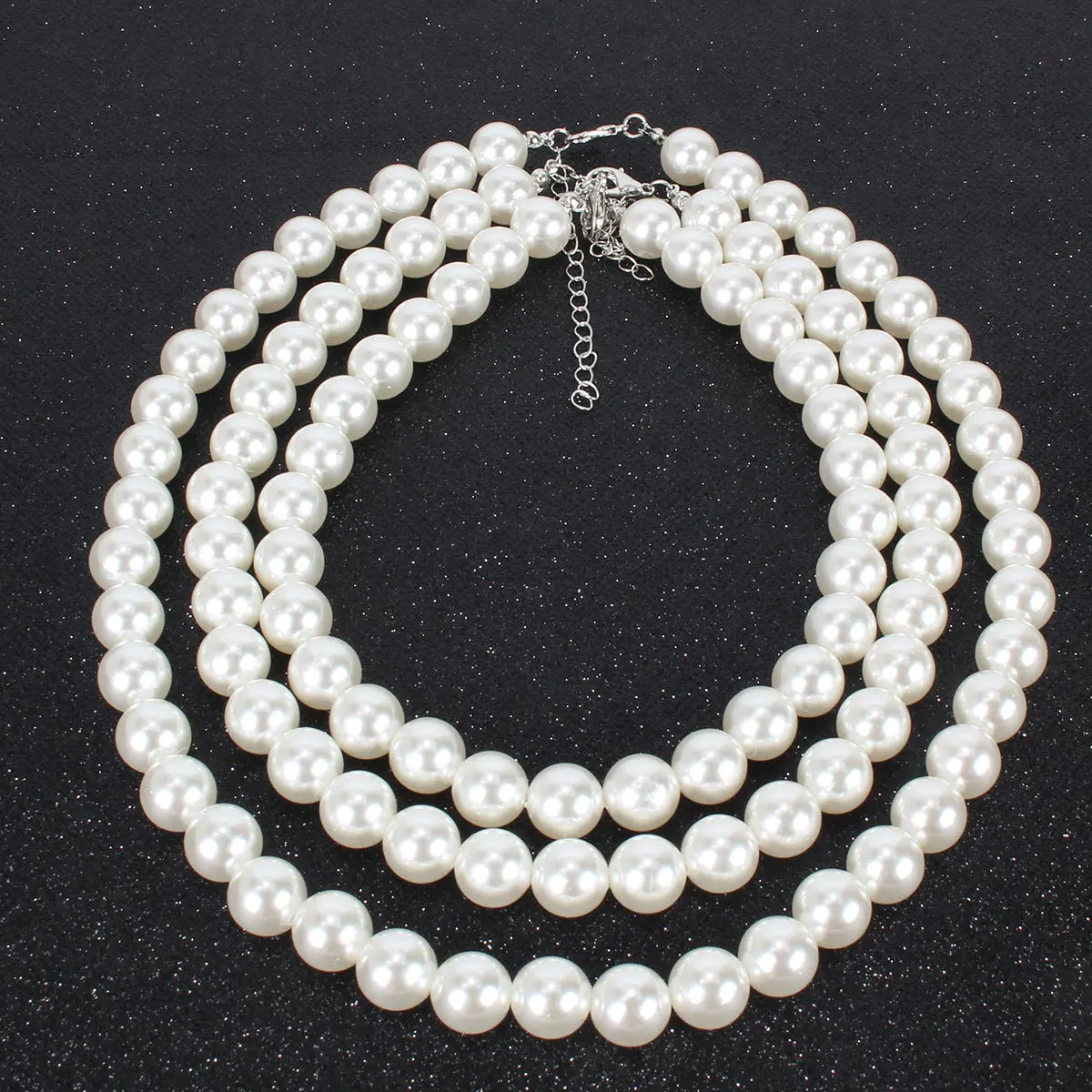 Ornaments Manual A String Of Beads Necklace Concise Pearl Necklace Woman Accessories