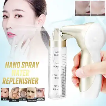 

100ml Nano Facial Sprayer Face Mist Sprayer USB Chargeable Nebulizer Humidifier Hydrating Anti-aging Women Beauty Skin Care Tool