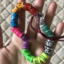 20 шт на лапку голубя кольца определить голубь полосы пластик с Al GB кольца голубь учебные принадлежности Алюминиевые кольца для голубей