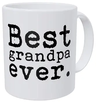 

Best Grandpa Ever Typewriter Pap 11 Ounces Funny Coffee Mug