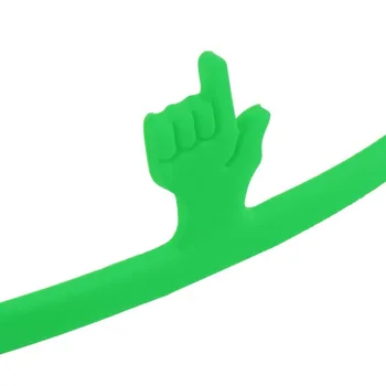 

1pc Soft Silicone Pointing Finger Bookmarks Stationery Book Mark Funny Gift Home Decoration
