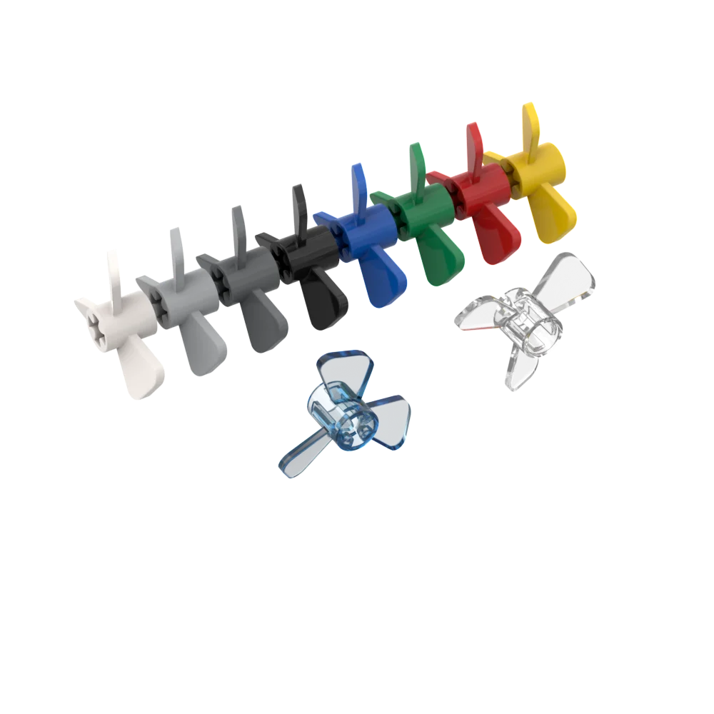 MOC Bricks 6041 2.9 X 3.2 1.2 Propeller Three Blades 3 Inches for Building Blocks Parts Construction Christmas Gift Toy | Игрушки и