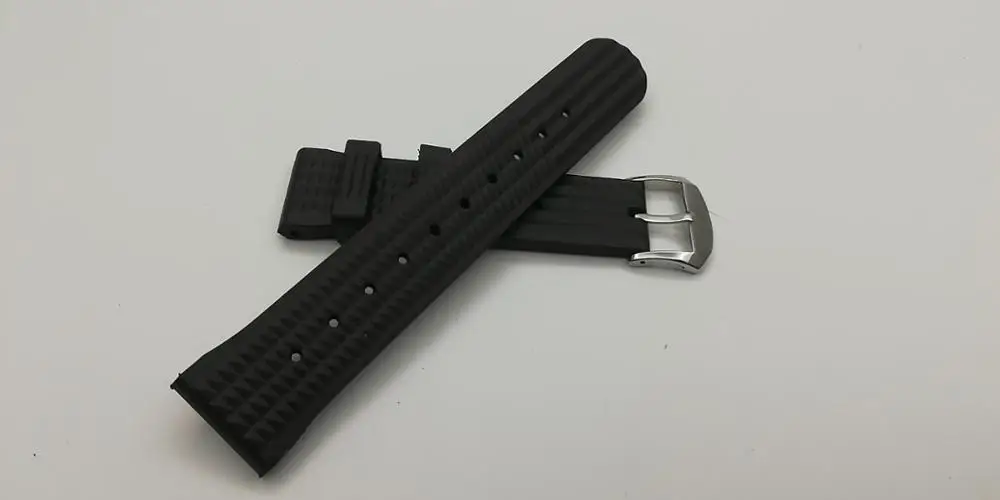 Sharkey MM300 SBBN015 мягкий резиновый вафельный ремешок для часов 22 мм V3
