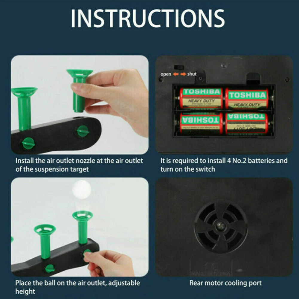 Забавный плавающий мишени Airshot игра пена Дротика бластер стрельба мяч игрушки Детский подарок