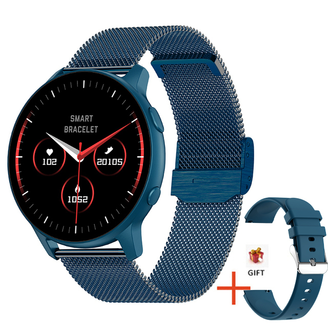 New Smart Watch Women Heart Rate Blood Pressure Information Reminder Sport Fitness Full Touch Screen Ladies Smartwatch+box