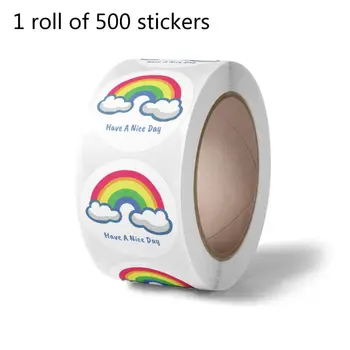 

500pcs Have a Nice Day Stickers Round Seal Label for Small Shop Wedding Package
